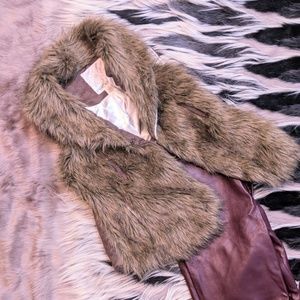 Faux fur vest